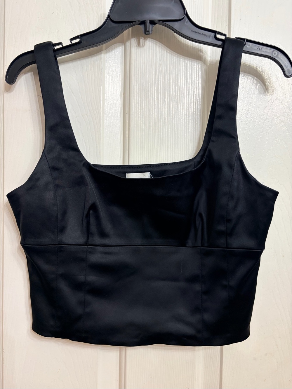 Wilfred Black Satin Tank Top